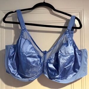 Goddess Blue Satin Women's Bra size 42J